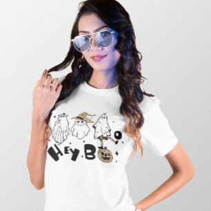 HALLOWEEN FUNNY HEY BOO GHOSTS   BOO SHEET T-Shirt