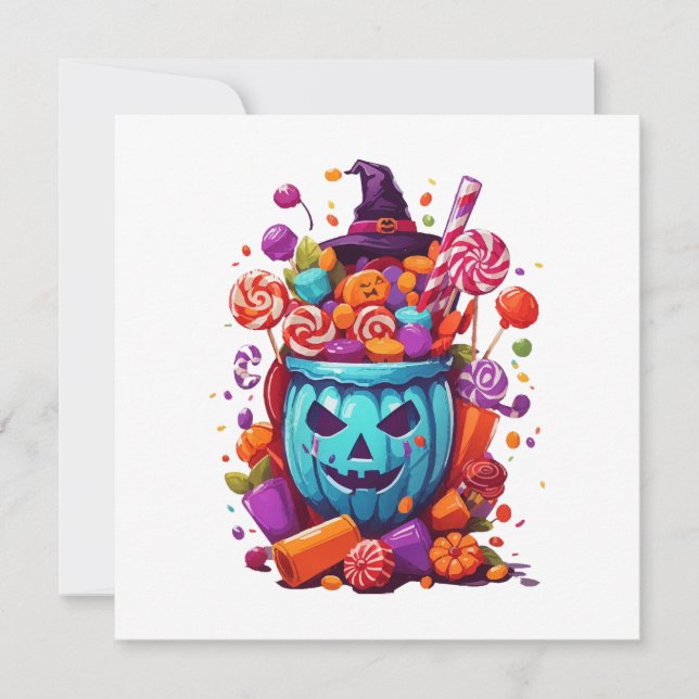 Halloween funny  invitation (Front)