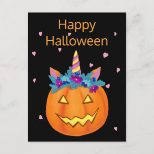 Halloween Funny Jack o lantern Pumpkin Postcard