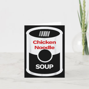 Halloween Funny Kids Chicken Noodle Soup Costume Card