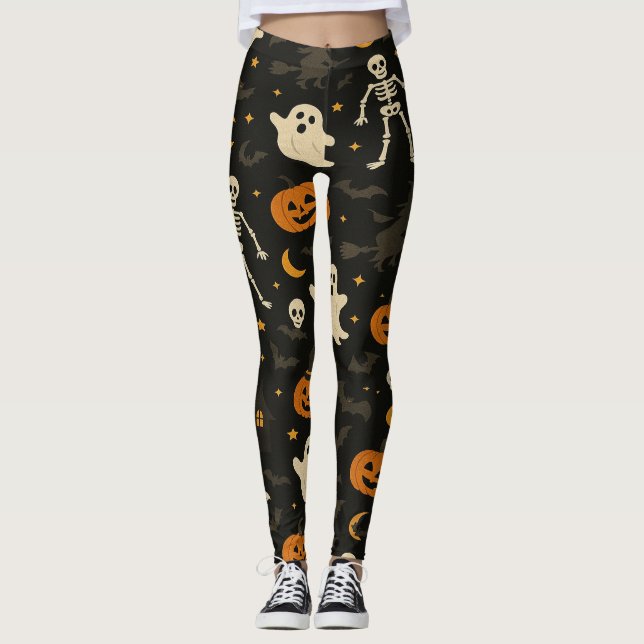 Halloween Funny Leggings (Front)