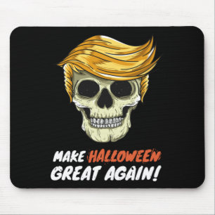 Halloween Funny Politigovernment Agencyn Skull Mouse Pad