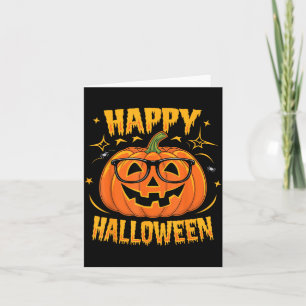 Halloween Funny Pumpkin Happy Halloween Card