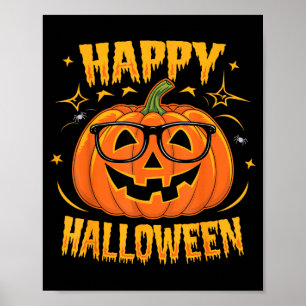 Halloween Funny Pumpkin Happy Halloween Poster