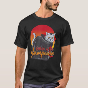 Halloween Funny Return Of The Vampurr Cat Vampire T-Shirt