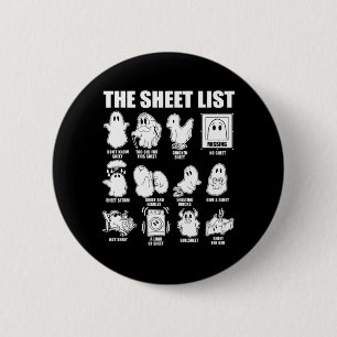 Halloween Funny Shirt Boo Sheet Halloween The 6 Cm Round Badge