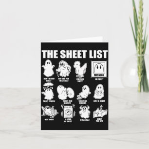 Halloween Funny Shirt Boo Sheet Halloween The Card