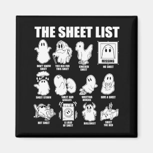 Halloween Funny Shirt Boo Sheet Halloween The Magnet