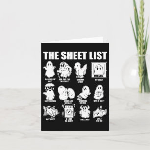 Halloween Funny Shirt Boo Sheet Halloween The Shee Card