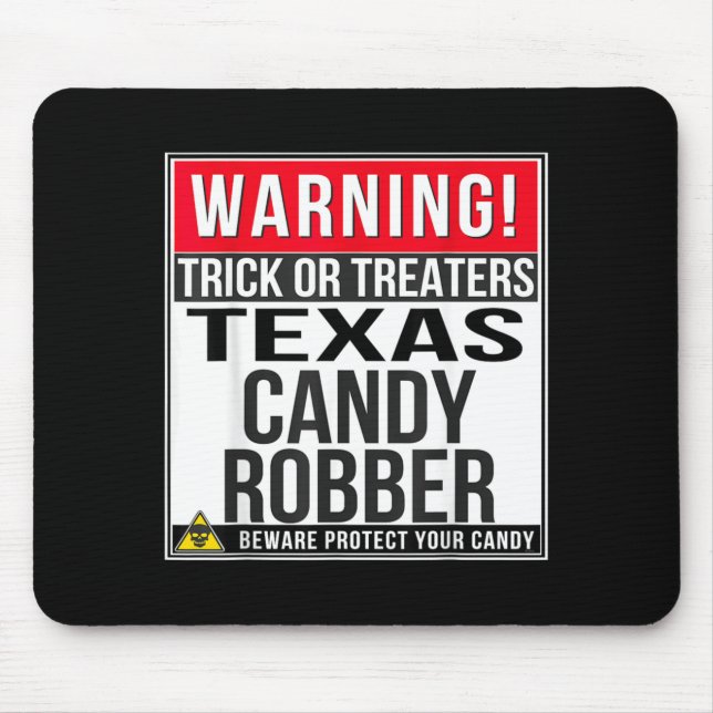 Halloween Funny Texas Mouse Pad (Front)
