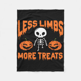 Halloween Funny Wheelchair Amputee Humour Statemen Fleece Blanket