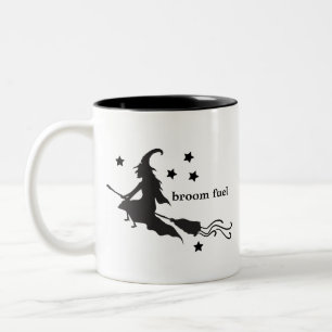 Halloween Funny Witch Two-Tone Coffee Mug