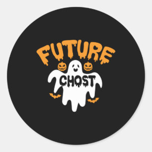 Halloween Future Chost Birthday Classic Round Sticker