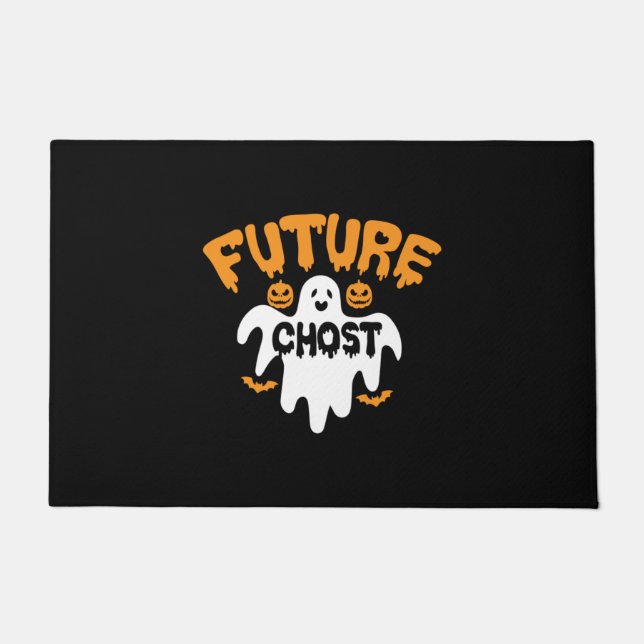 Halloween Future Chost Birthday Doormat (Front)