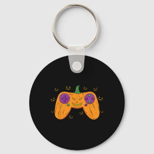 Halloween Gamer Costume Scary Pumpkin Mens Boys Vi Key Ring