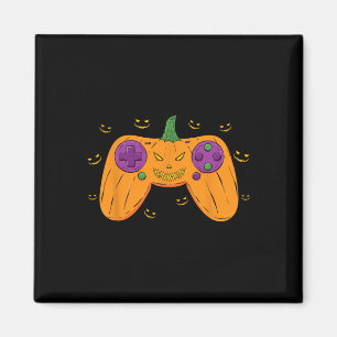 Halloween Gamer Costume Scary Pumpkin Mens Boys Vi Magnet