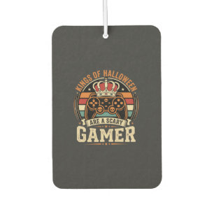 Halloween Gamer King Retro Controller Design Car Air Freshener