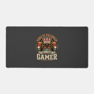 Halloween Gamer King Retro Controller Design Desk Mat