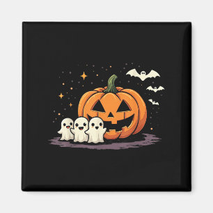 Halloween Gamer Pumpkin Eating Ghost Costume Men B Magnet