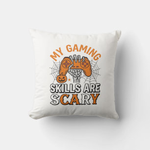 Halloween Gamer Skills Are Scary Vintage Shirt Des Cushion