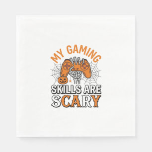 Halloween Gamer Skills Are Scary Vintage Shirt Des Napkin