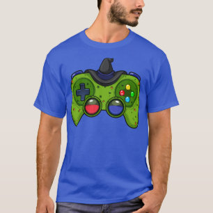 Halloween Gamer Witch Controller Video Gamer Kids  T-Shirt