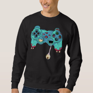 Halloween Gamer Zombie Controller Video Gamer Kids Sweatshirt