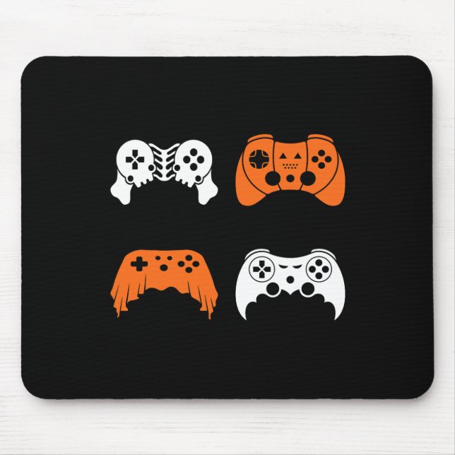 Halloween Gaming Controller Gamer Video Game Contr Mouse Pad (Front)