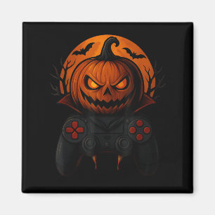 Halloween Gaming Controller Soky Pumpkin Gamer Boy Magnet