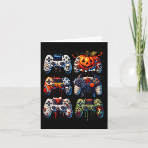 Halloween Gaming Controllers Mummy Skeleton Zombie Card