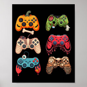 Halloween Gaming Costume Retro Video Game Boys Men Poster