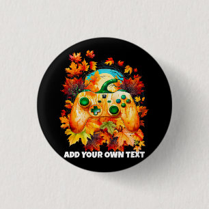 Halloween Gaming, Pumpkin Controller 3 Cm Round Badge