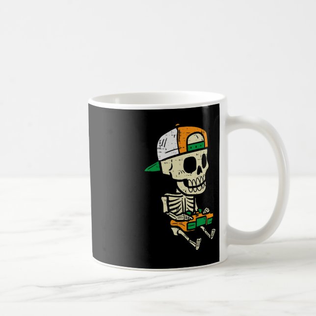 Halloween Gaming Skeleton Costume Gamer Boys Kids  Coffee Mug (Right)