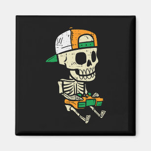 Halloween Gaming Skeleton Costume Gamer Boys Kids  Magnet