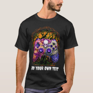 Halloween Gaming, Spooky Controller, Creepy Gamer T-Shirt