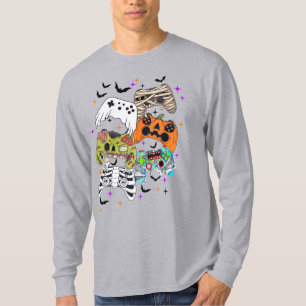 Halloween Gaming T-Shirt with Spooky Controller