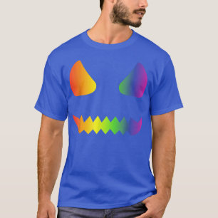 Halloween Gay Lesbians Pride Pumpkin Face LGBTQ Pr T-Shirt