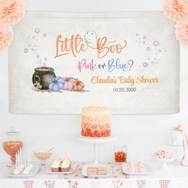 Halloween Gender Reveal Baby Shower Banner (Creator Uploaded)