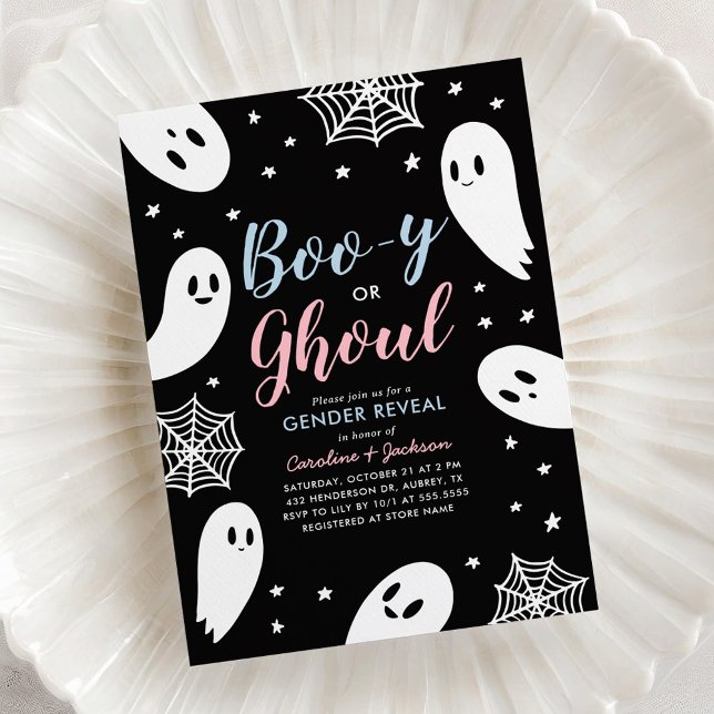 Halloween Gender Reveal Invitation (Creator Uploaded)