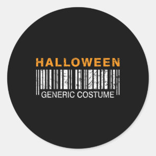 Halloween Generic Costume Funny  Classic Round Sticker