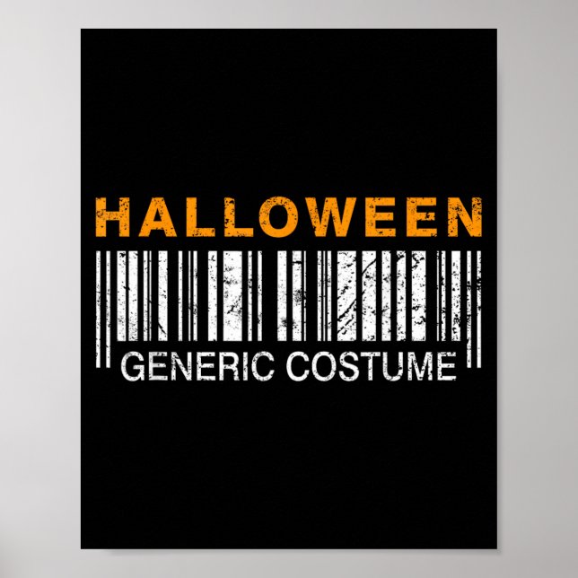 Halloween Generic Costume Funny Poster (Front)