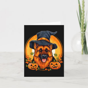 Halloween german shepherd  card