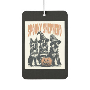 Halloween German Shepherd.jpg Car Air Freshener