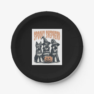 Halloween German Shepherd.jpg Paper Plate