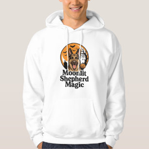Halloween German Shepherd Spooky Moon Dog Lover Sh Hoodie
