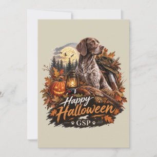 Halloween German Shorthaired Pointer Invitation