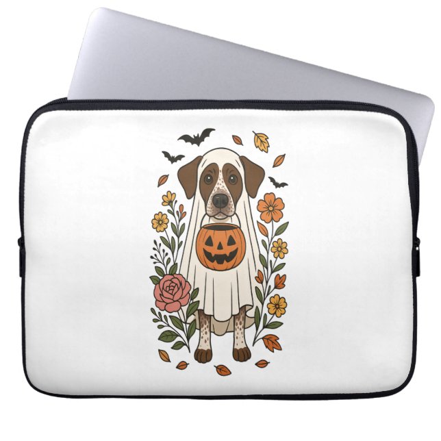 Halloween German Shorthaired Pointer Laptop Sleeve (Front)