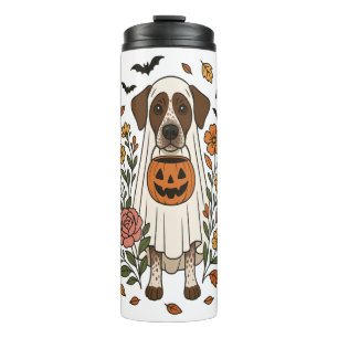 Halloween German Shorthaired Pointer Thermal Tumbler
