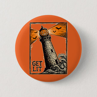 Halloween Get Lit 6 Cm Round Badge