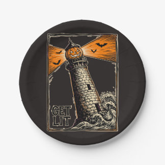Halloween Get Lit Paper Plate